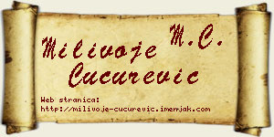 Milivoje Cucurević vizit kartica